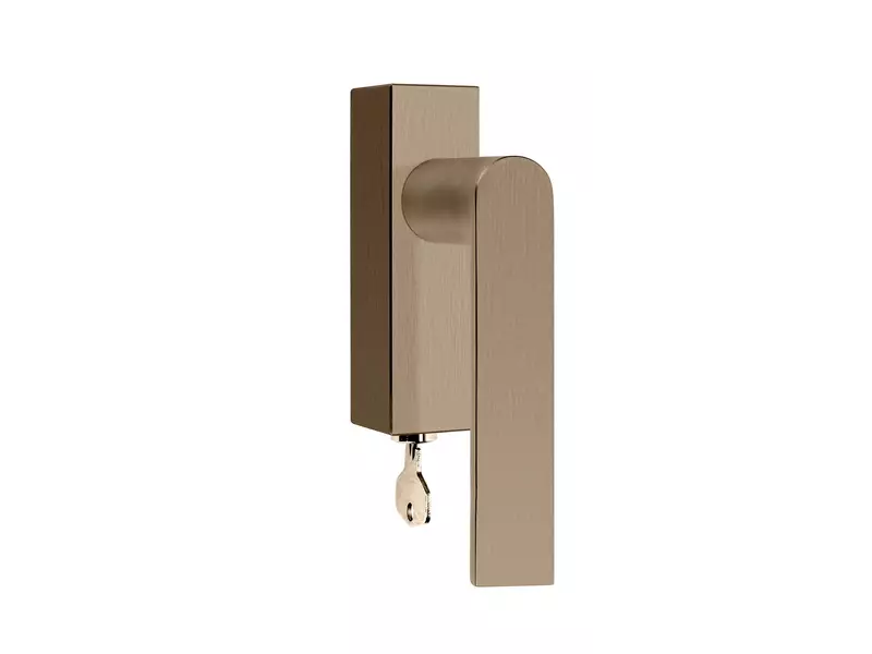 Draaikiep raamkruk links PVD licht brons Arc Piet Boon PBA101-DKLOCK